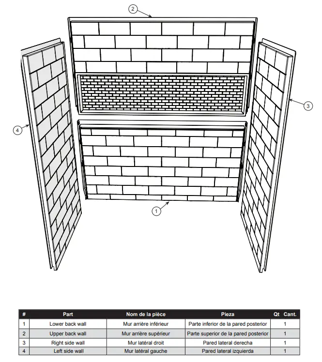 MANSFIELD LOW-6100-00 NexTile 30-in L x 60-in W x 60-in H 4-Piece White Fiberglass 1