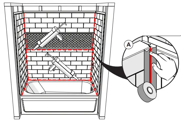 MANSFIELD LOW-6100-00 NexTile 30-in L x 60-in W x 60-in H 4-Piece White Fiberglass 17