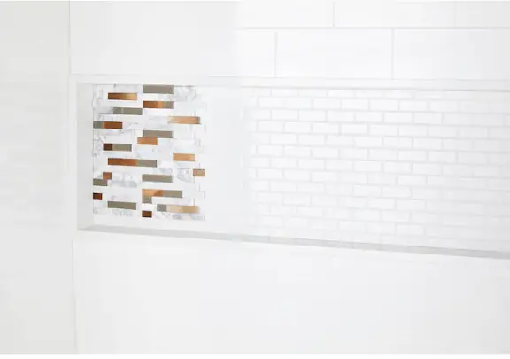 MANSFIELD LOW-6100-00 NexTile 30-in L x 60-in W x 60-in H 4-Piece White Fiberglass