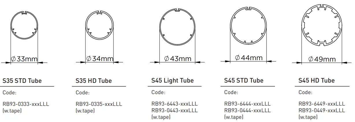 Tube Specs