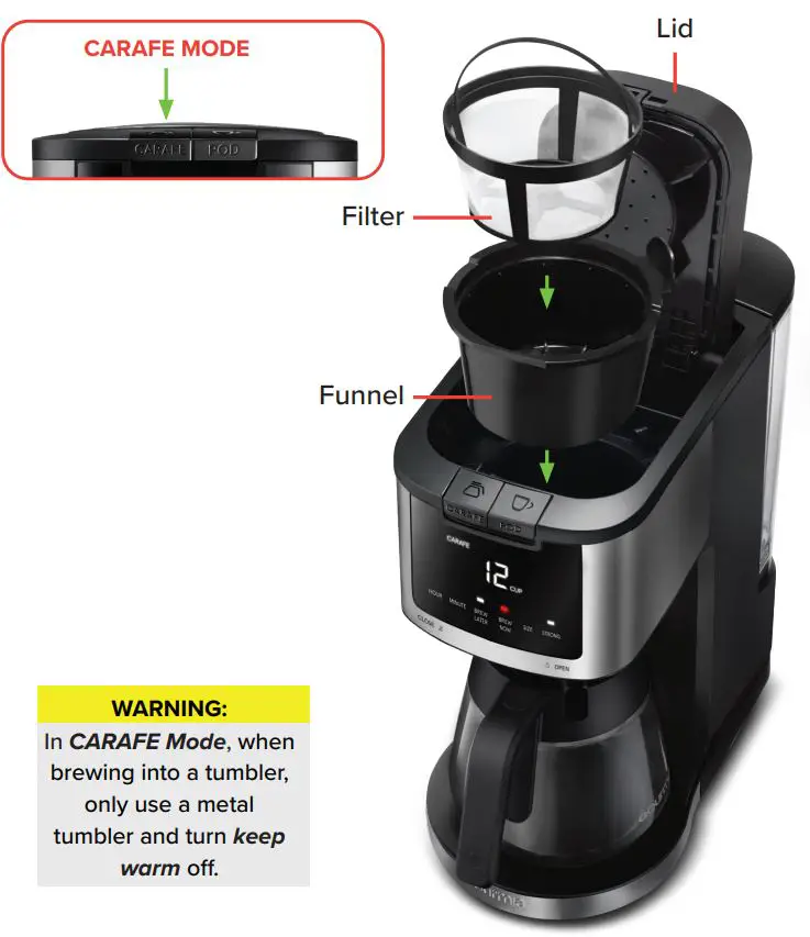 Gourmia-GCM3269-12-Cup-and-Single-Serve-Coffee-Maker-fig 7