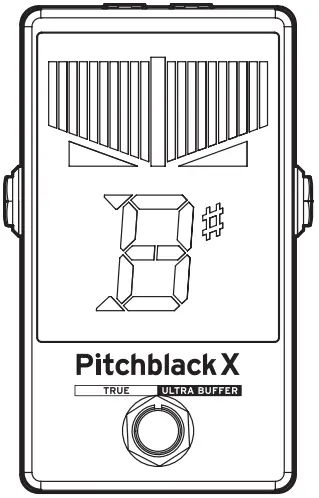 KORG Pitchblack X PB-X Pedal Tuner Black Compact Ultra-FIG1