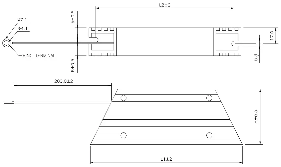 DELTA VFD-M Series Inverter 3 Phases - Dimensions are in millimeter
