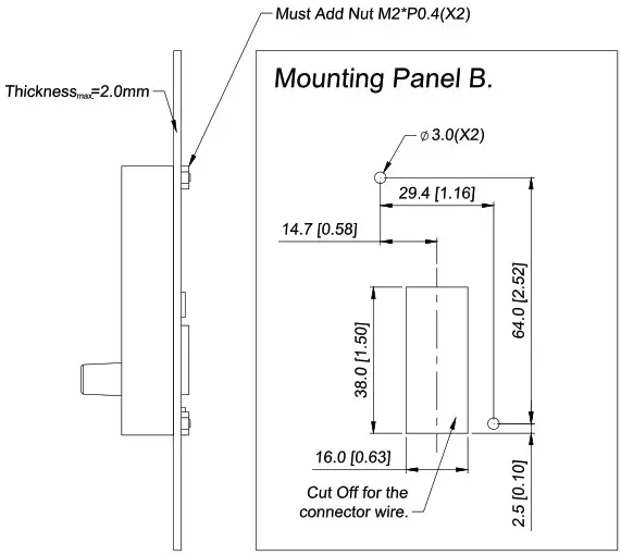 DELTA VFD M Series Inverter 3 Phases - Mounting Panel B
