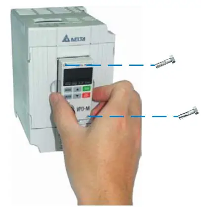 DELTA VFD M Series Inverter 3 Phases - Remove Keypad