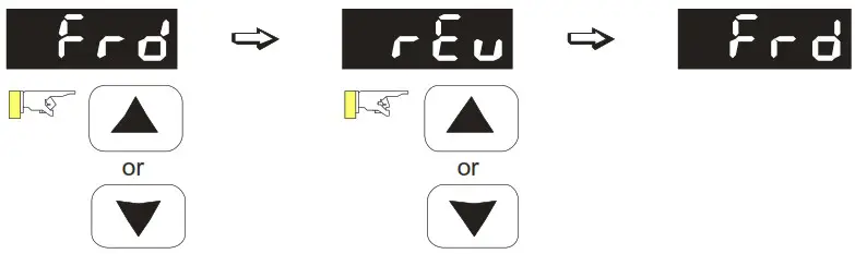 DELTA VFD M Series Inverter 3 Phases - set direction