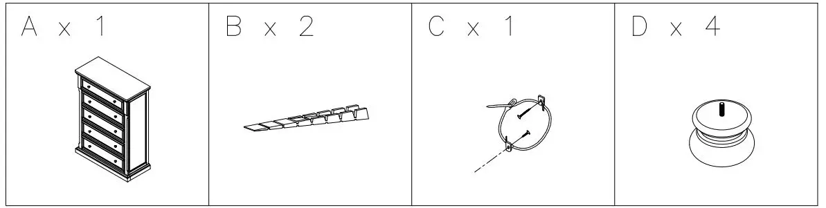 ASHLEY-B733-46-Lettner-Chest of Drawers-1