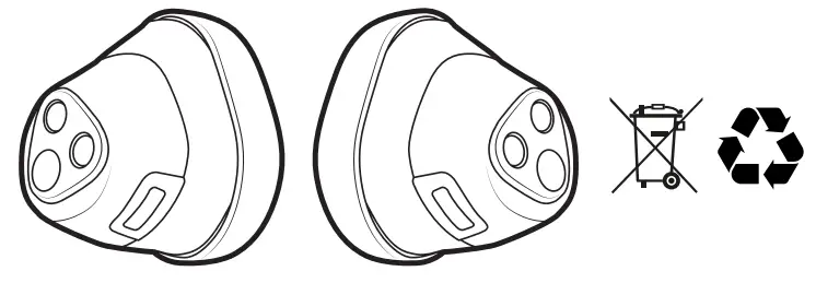 logitech B00049L Wireless Earbuds-