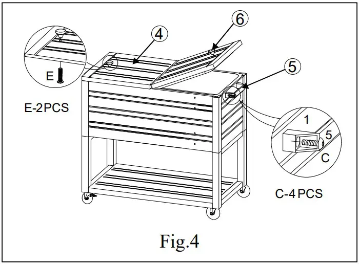 RED SHED HOME GIFTS 1999074 80 QT Wood Finish Cooler - Fig 4