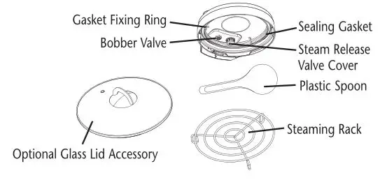 Crock Pot 8Qt Express Crock XL Multi- Cooker - UNDERSIDE OF LID