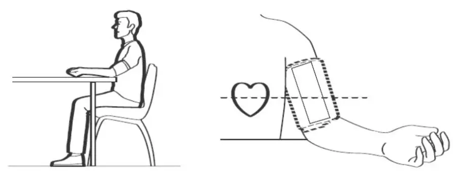 Viatom Blood Pressure Monitor BP2 - How to sit correctly