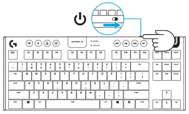 logitech G915 TKL LIGHTSPEED Wireless RGB Mechanical Gaming Keyboard - LIGHTSPEED CONNECTION 1