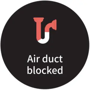 Air duct blocked