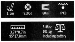 OLIGHT i5T EOS Brass LED Flashlight - syambol 1