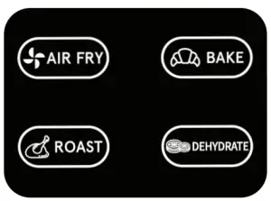 Gourmia GGA2120 Smokeless Grill and Air Fryer - desired cooking function