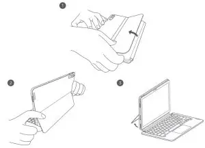 FIG 10 Opening and adjusting the Kickstand
