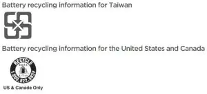 FIG 18 Battery recycling marks