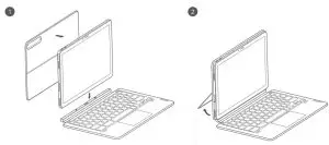 FIG 8 Attaching the Keyboard pack