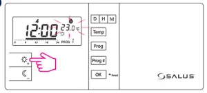 SALUS 091FLv2 Digital Programmable Thermostat - FIG