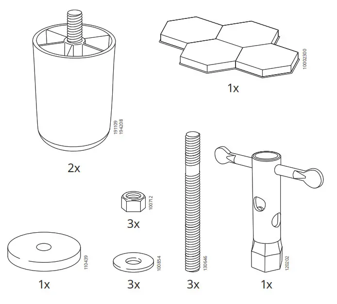 IKEA VIMLE Frame Armrest- Screw