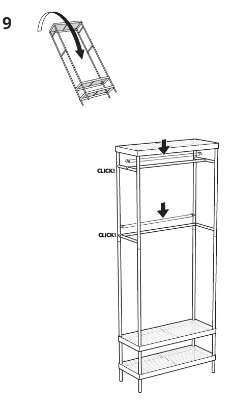 IKEA MACKAPAR 78x193 cm Coat Rack with Shoe Storage Unit-8