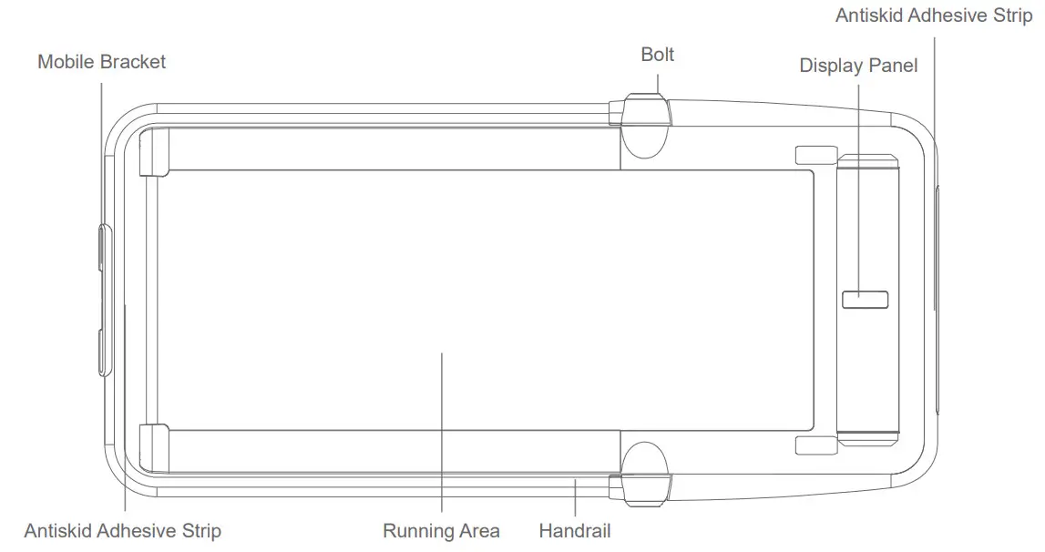 KINGSMITH TRF0FB Smart Foldable Treadmill - Front Side