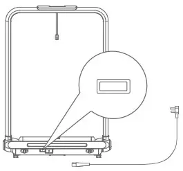 KINGSMITH TRF0FB Smart Foldable Treadmill - power cord
