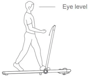 KINGSMITH TRF0FB Smart Foldable Treadmill - visual dizziness