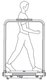 KINGSMITH TRF0FB Smart Foldable Treadmill - walk sideways