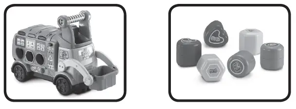 vtech 80-541800 Sort and Recycle Ride-On Truck FIG 2