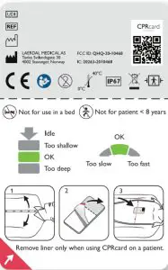 Laerdal 20 10468 CPR card - figure 1