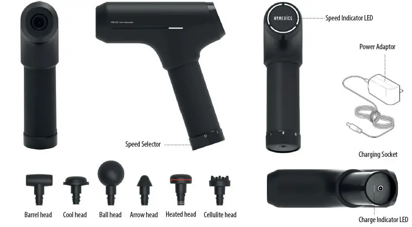 HOMEDICS PGM-1000-GB Pro Physio Massage Gun 1