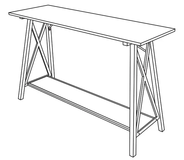 VEIKOUS IW009 Iron Tea Table - Cover