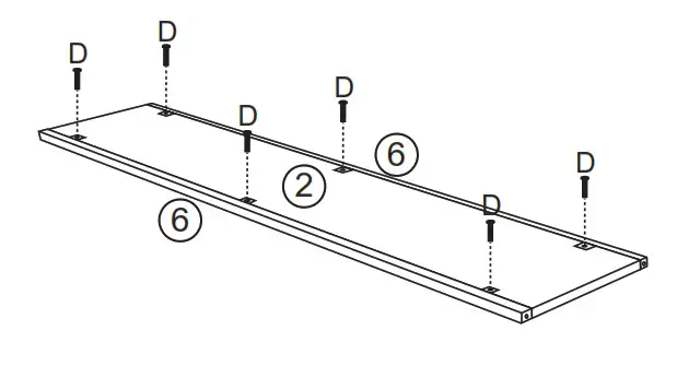 VEIKOUS IW009 Iron Tea Table - Product Assembly 4