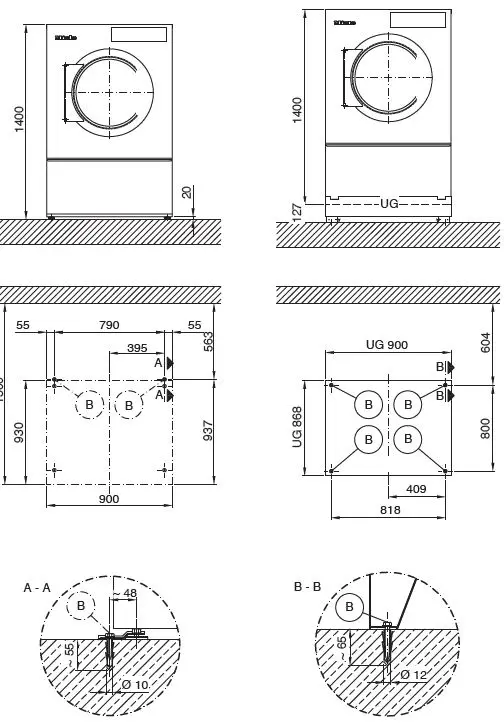 Miele PDR 918 Plan Commercial Dryer-3