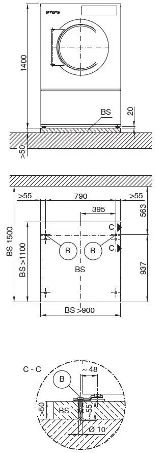 Miele PDR 918 Plan Commercial Dryer-4