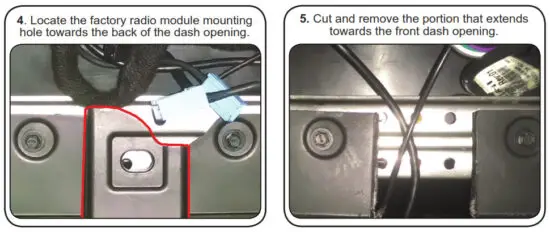 PAC RPK5-GM4102 Integrated Radio Replacement Kit - Sub-Dash 1