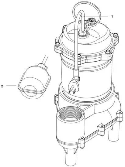 PENTAIR CMV5 Sewage Pump - fig1