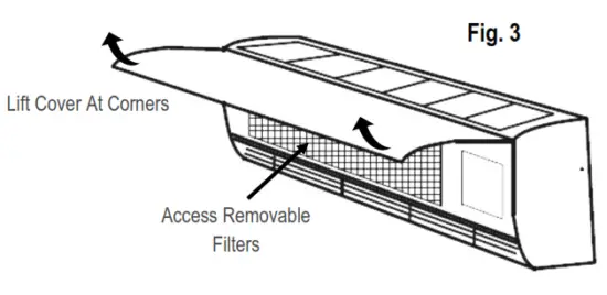 HESSAIRE H12HP1A H Series Ductless Mini Split AC - fig 1