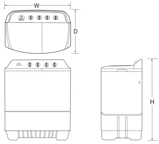 LG PT1200R Washing Machine - Diyagram