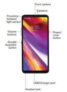 FIG 1 LG G7 ThinQ Front View