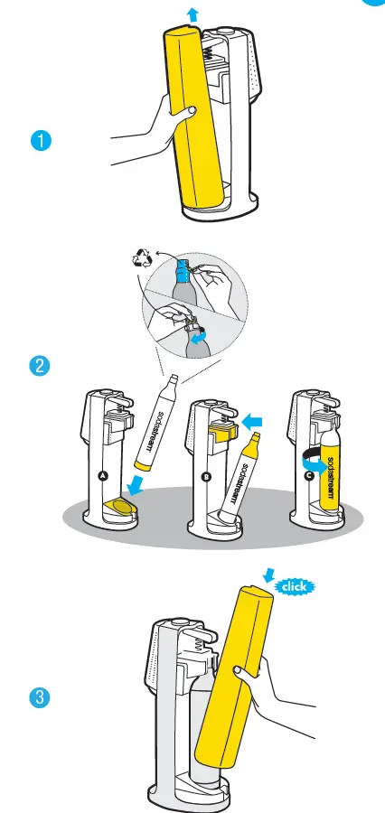 soda stream Fizzi Sparkling Water-Maker-with-2-My-Only-Bottles-fig-1