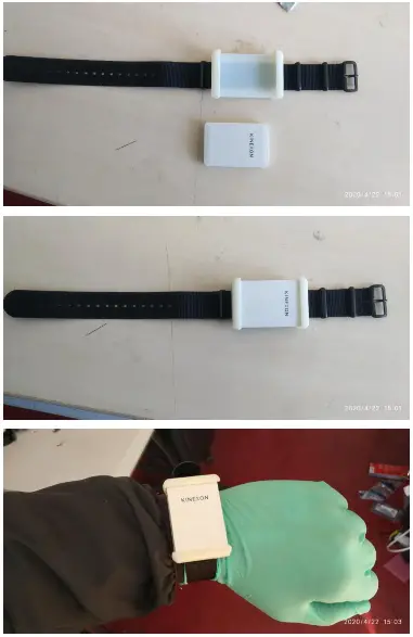 Kinexon KNX-STAG1 SafeZone tracking device - Mounting options