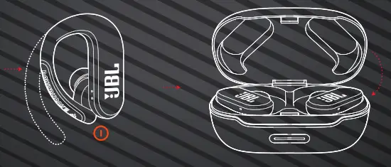 JBL Endurance Peak II True Wireless Earbuds - POWER OFF