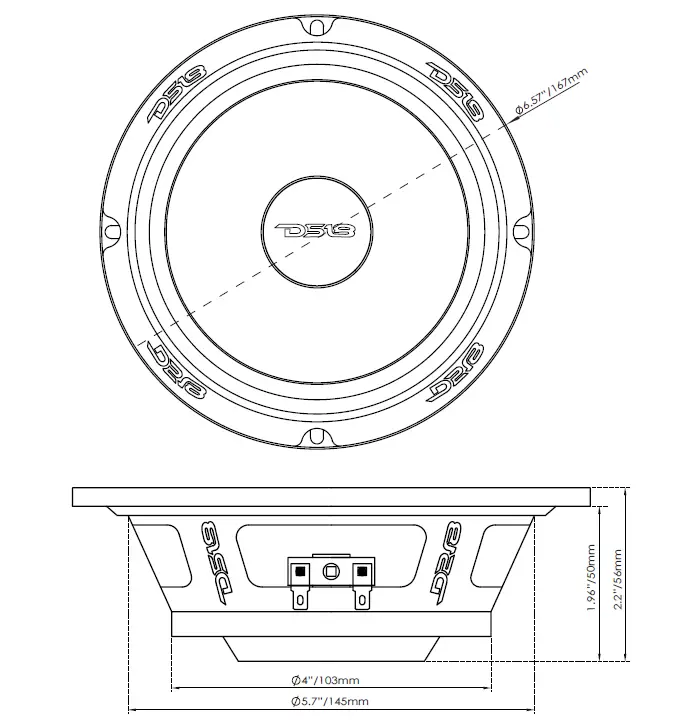 DS18 PRO-NS6.4 6.5'' MID-RANGE LOUDSPEAKER-FIG1