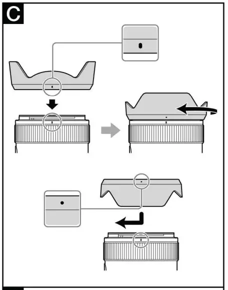 Attaching the Lens Hood