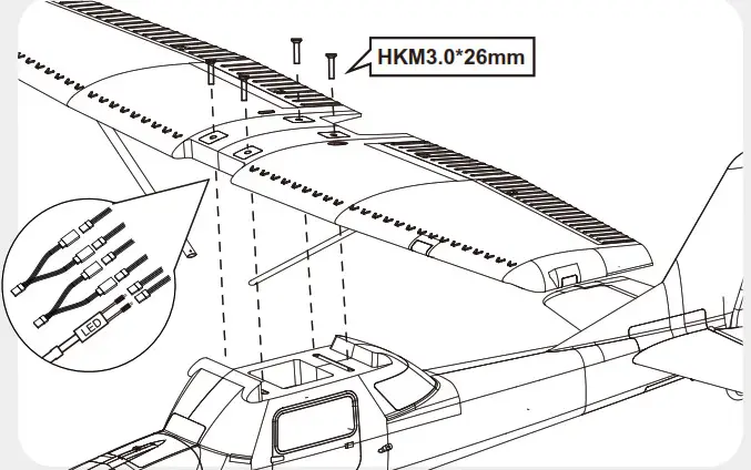 Arrows 1300mm Bigfoor- Connect the flap servos