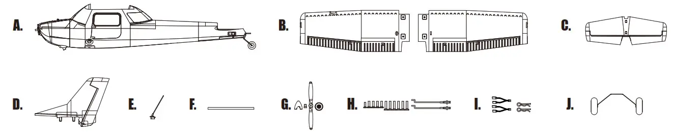 Arrows 1300mm Bigfoor- Kit contents