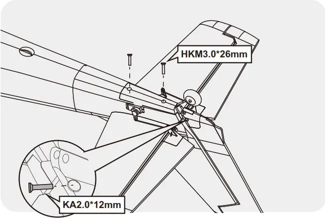 Arrows 1300mm Bigfoor- With the fuselage inverted