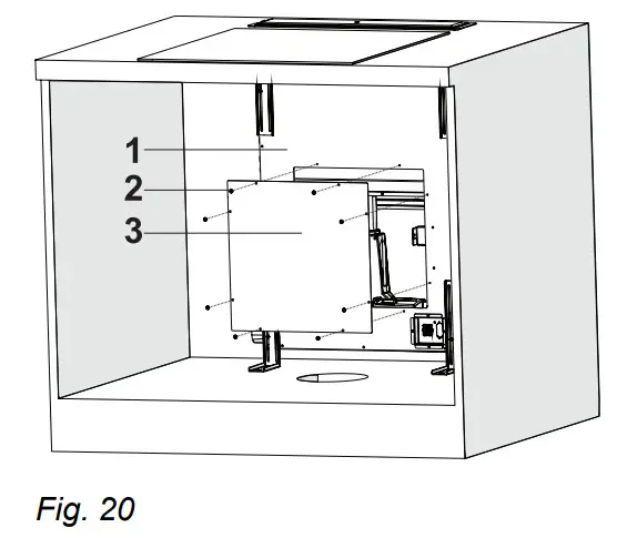 ikon IK54 110cm Stainless & Black Glass Down - Figure 19